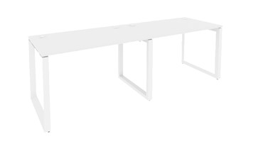 Стол на 2 сотрудника O.MO-RS-2.2.8, Белый/Белый бриллиант в Абакане