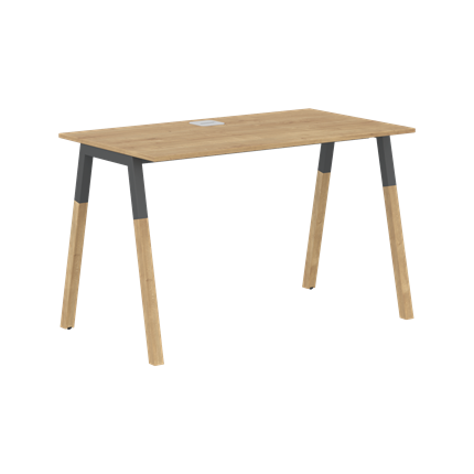 Письменный стол FORTA Дуб Гамильтон-Черный графит-Бук FST 1167 (1180х670х733) в Абакане - изображение