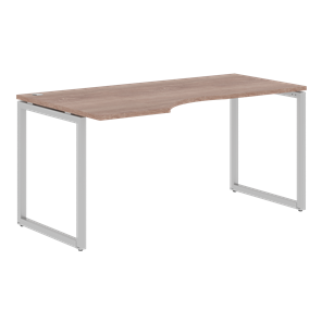 Письменный стол с боковым левым выступом XTEN-Q Дуб-сонома-серебро XQCET 169 (L) (1600х900х750) в Абакане