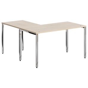 Письменный угловой  стол для персонала правый XTEN GLOSS  Бук Тиара  XGCT 1415.1 (R) (1400х1500х750) в Абакане