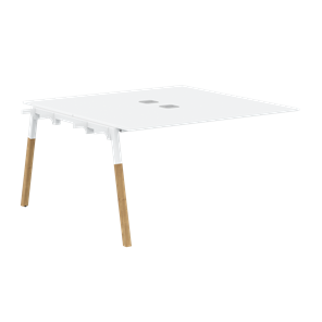 Переговорный стол FORTA Белый-Белый-Бук FIWST 1313 (1380х1346х733) в Абакане