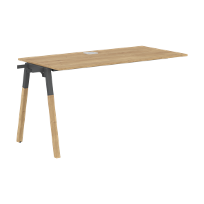Переговорный стол FORTA Дуб Гамильтон-Черный графит-Бук  FIST 1167 (1180х670х733) в Абакане