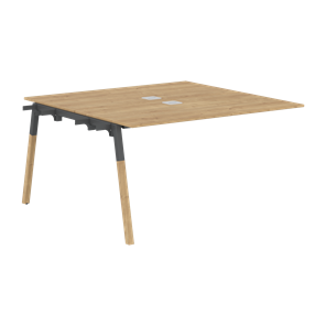Переговорный стол FORTA Дуб Гамильтон-Черный графит-Бук FIWST 1313 (1380х1346х733) в Абакане