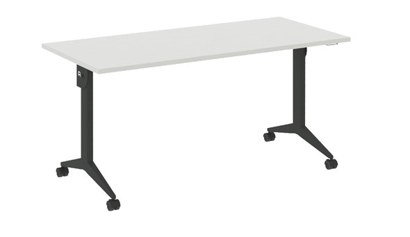 Складной мобильный стол X.M-5.7, Металл антрацит/Белый бриллиант в Абакане - изображение