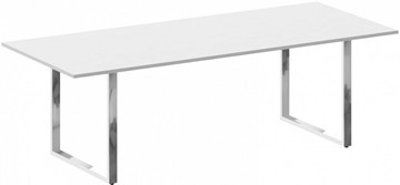Конференц-стол для переговоров Metal system direct БО.ПРГ-240 Белый в Абакане