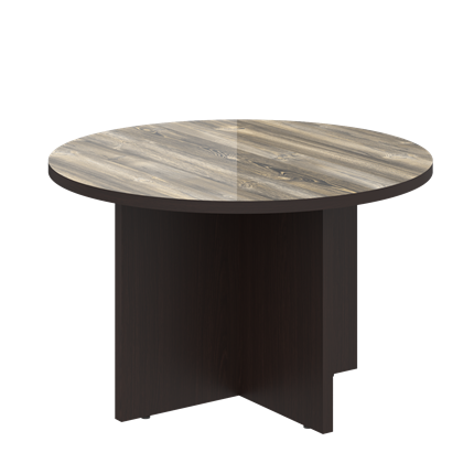 Стол для заседаний MORRIS Дуб Базель/Венге Магия MCT 120 (D1200х750) в Абакане - изображение