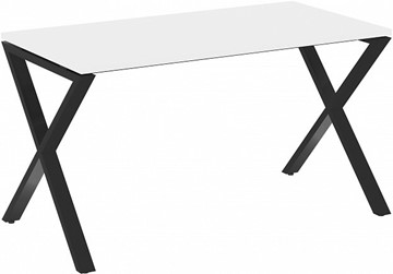 Письменный стол Loft VR.L-SRX-3.7, Белый Бриллиант/Черный металл в Абакане