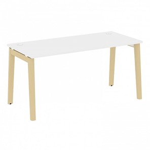 Стол для офиса Onix Wood OW.SP-4.7, Белый Бриллиант/Дуб светлый в Абакане