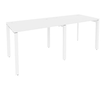 Офисный стол на металлокаркасе O.MP-RS-2.1.7 Белый/Белый бриллиант в Абакане
