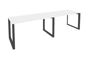 Стол на металлокаркасе O.MO-RS-2.3.8, Антрацит/Белый бриллиант в Абакане