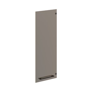 Дверь для шкафчика стеклянная средняя MORRIS TREND Антрацит/Кария Пальмира AMGT 42-1 (422х4х1132) в Абакане