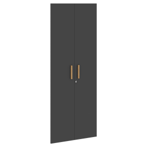 Высокие двери для шкафов с замком FORTA Черный Графит FHD 40-2(Z)  (794х18х1932) в Абакане