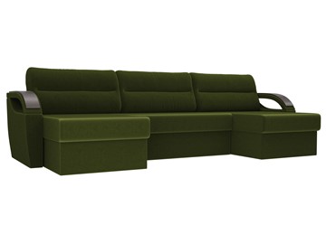П-образный диван Форсайт, Зеленый (микровельвет) в Абакане