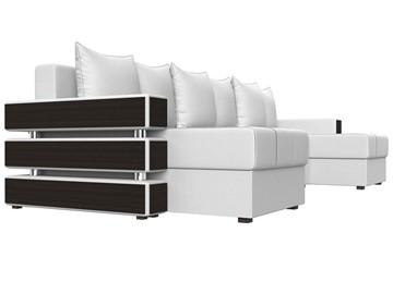 Большой П-образный диван Венеция боннель, Белый (Экокожа) в Абакане - предосмотр 3