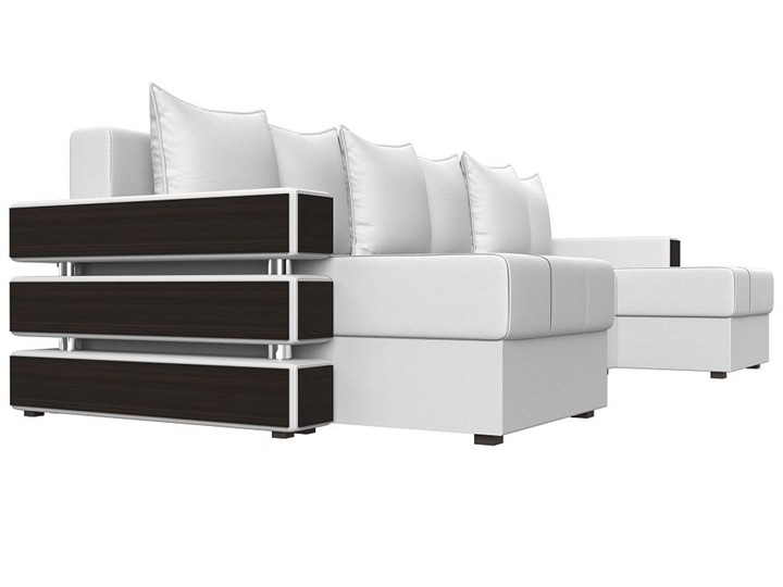 Большой П-образный диван Венеция боннель, Белый (Экокожа) в Абакане - изображение 3