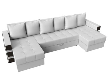 Большой П-образный диван Венеция боннель, Белый (Экокожа) в Абакане - предосмотр 5