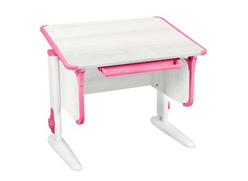 Детский стол-трансформер СУТ-41 Рамух/Белый/розовый в Абакане
