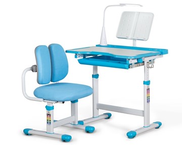 Комплект из растущего стола и кресла Mealux EVO BD-23 Blue в Абакане