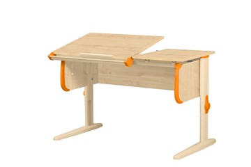 Растущий стол 1/75-40 (СУТ.25) Бежевый/Бежевый/Оранжевый в Абакане