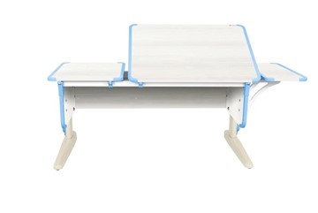 Детский стол-трансформер 4/75-40 (СУТ.42)  + Polka_b 4/550 Рамух белый/бежевый/ниагара в Абакане