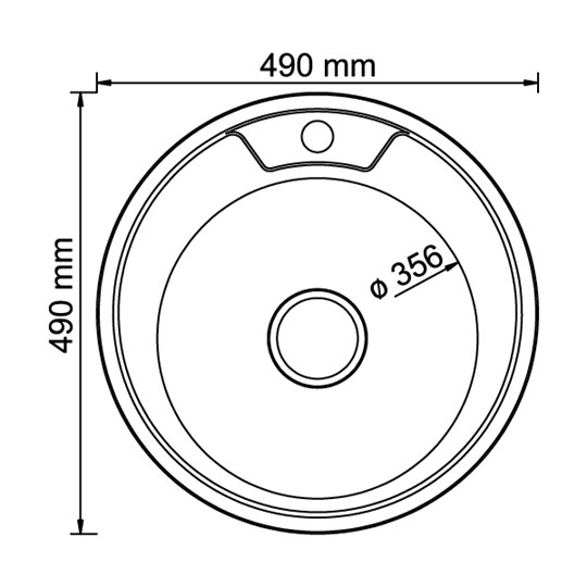 Мойка круглая D-490 в Абакане - изображение 1