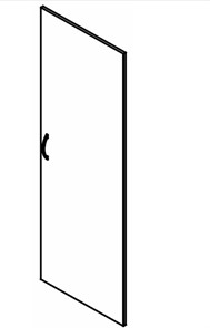 SIMPLE SD-6B Дверь высокая 594х16х1740 серый в Абакане